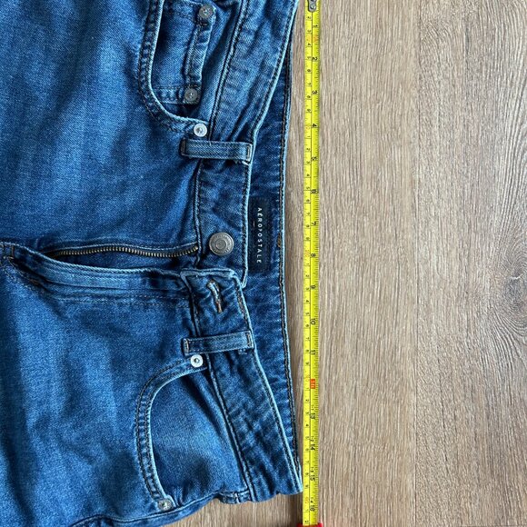 Aeropostale Women's Size 8 High Rise Wide Leg Jean Dark Wash - Picture 6 of 8